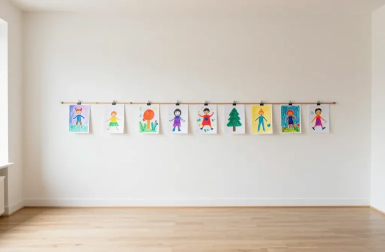How to Display Kids Artwork Without Wrecking Your Walls