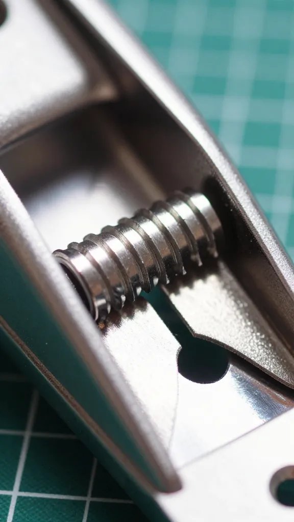 What Supplies You Actually Need for Decorative Crafting and What to Skip 3 macro detail of a rotary cutter blade with bright glare on a cutting mat