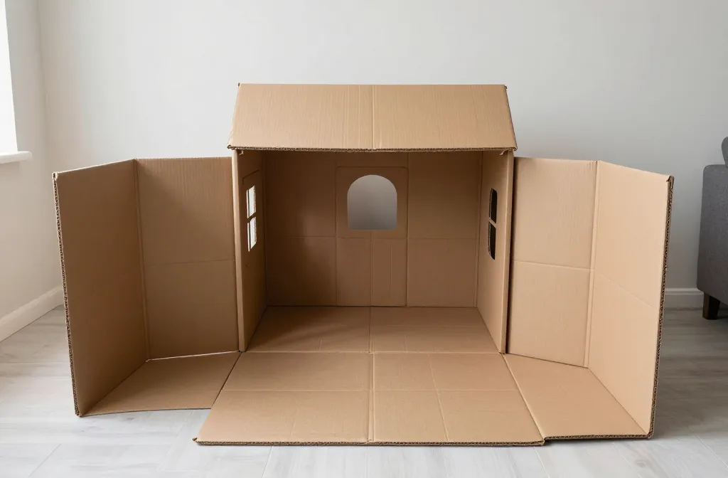 14 Cardboard Playhouse Ideas for Small Living Rooms