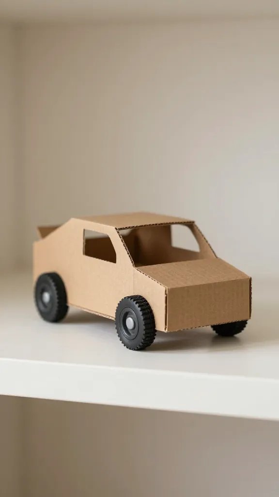 16 Cardboard Car and Vehicle Craft Ideas for Boys 5 Item 4